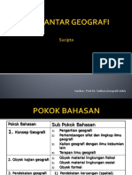 HUBUNGAN ANTARA GEOGRAFI DAN ILMU LAIN