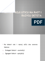 Фактори који утичу на раст и развој