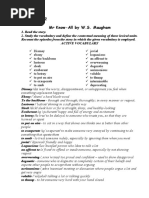 Assignment 2 MR Know-All by W.S. Maugham: Something Unpleasant Happens