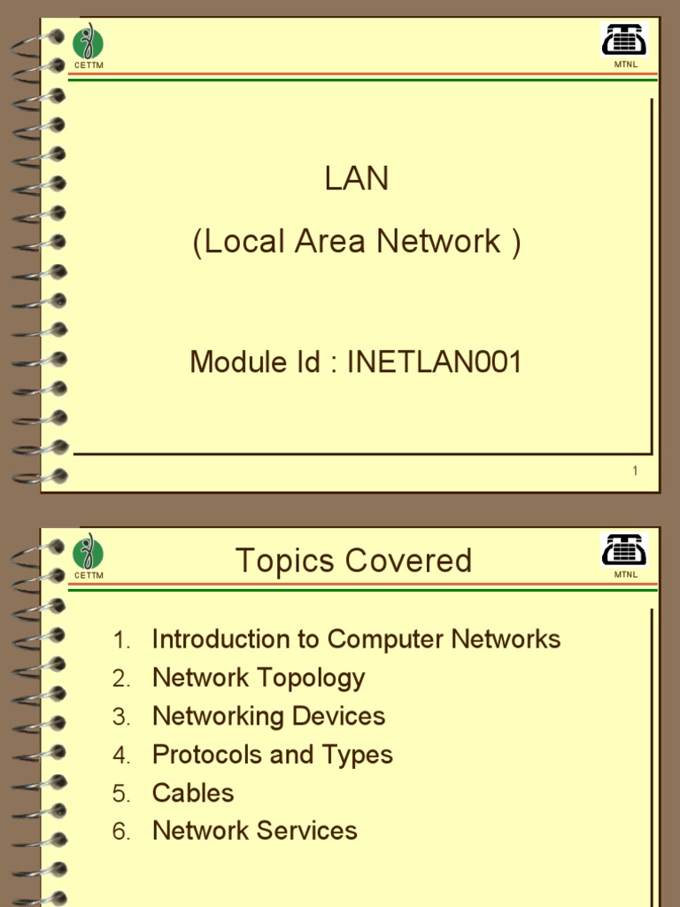 Mod 3 LAN INETLAN001 | PDF | Wireless Lan | Local Area Network