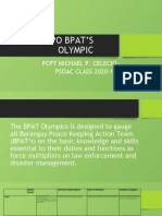 Doppo Bpat'S Olympic: PCPT Michael P. Celecio PSOAC CLASS 2020-10