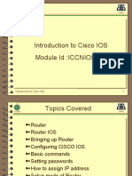 Mod 9 Introduction To CISCO IOS ICCNIOS003