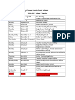 TSP Conservatory/: Orange County Public Schools 2020-2021 School Calendar