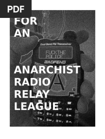 For An Anarchist Radio Relay League