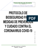 Protocolo de bioseguridad Fundación Guajira Naciente contra COVID-19