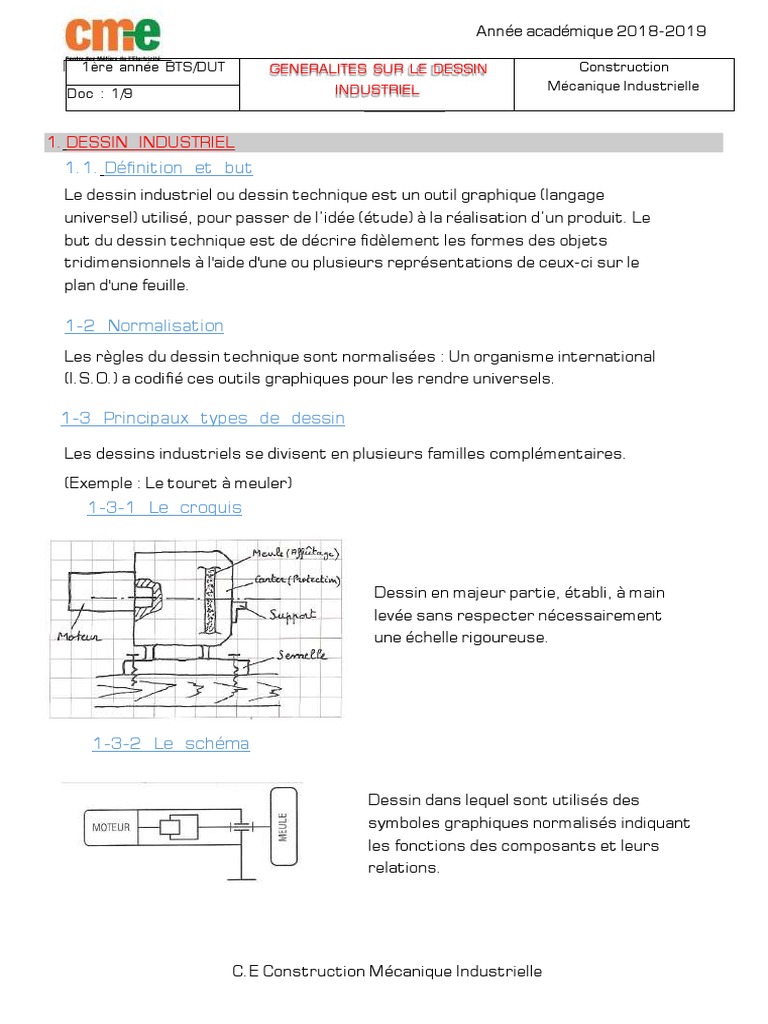 Guide du Dessin Technique Industriel | PDF | Dessin technique | Dessin