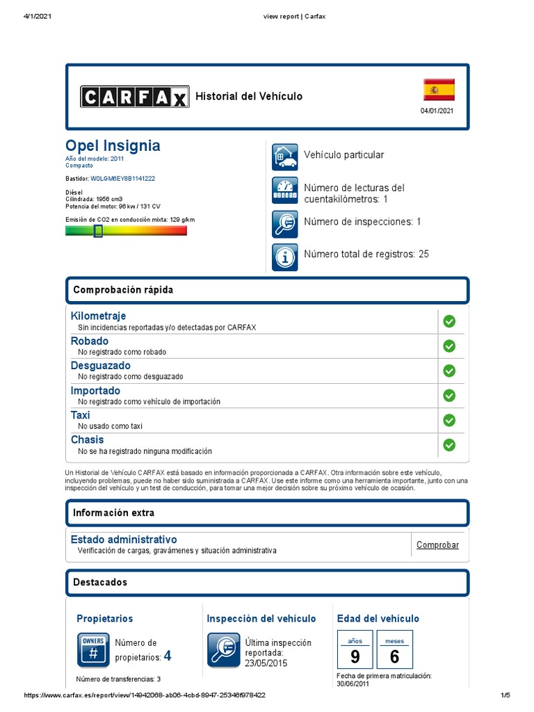 View Report - Carfax | PDF | Coche | Tecnología de vehículos