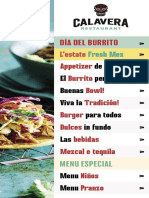 Calavera Menu