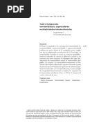 Teatro Comparado Territorialidad y Espectadores