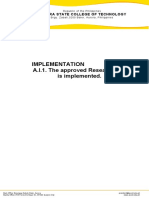 Implementation A.I.1. The Approved Research Agenda Is Implemented