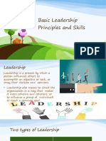 Basic Leadership Principles and Skills