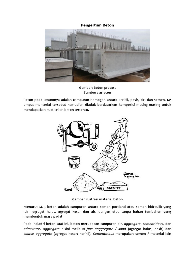Pengertian Beton | PDF