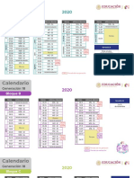 Calendarios Bloques G18