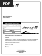 Tarjeta Propiedad Xaurator PDF