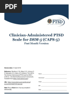 CAPS-5 Scoring Guidelines and Interpretation | PDF | Psychological ...