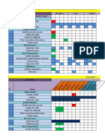 Diagrama Hjuelas Semanal - Mensual y Diario Terminados