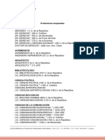 Profesiones Amparadas PDF