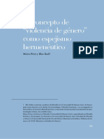 PEREZ y RADI El Concepto de Violencia de Género Como Espejismo Hermenéutico