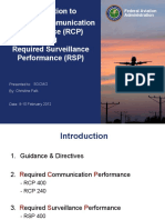 Introduction To Required Communication Performance (RCP) and Required Surveillance Performance (RSP)