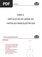 Tema 3 Definicion de Carga en Las Instalaciones Electricas Residenciales