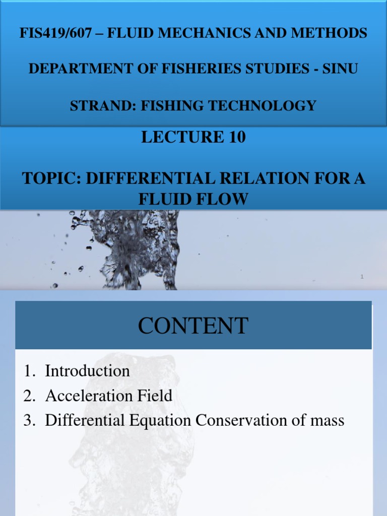 Differential Relations in Fluid Flow | PDF | Fluid Dynamics | Acceleration