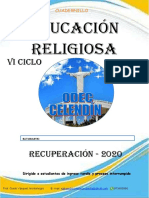 EDUCACIÓN RELIGIOSA - CUADERNILLO DE RECUPERACIÓN (1)