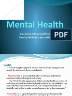 Mental Health: Dr. Zeina Adnan Kadhem Family Medicine Specialist