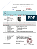 Proforma Invoice: Shanghai Icema Refrigeration Technology Co., LTD
