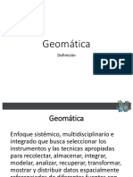 Definición Geomática