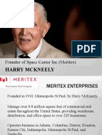 Founder of Space Center Inc (Meritex) Harry McKneely