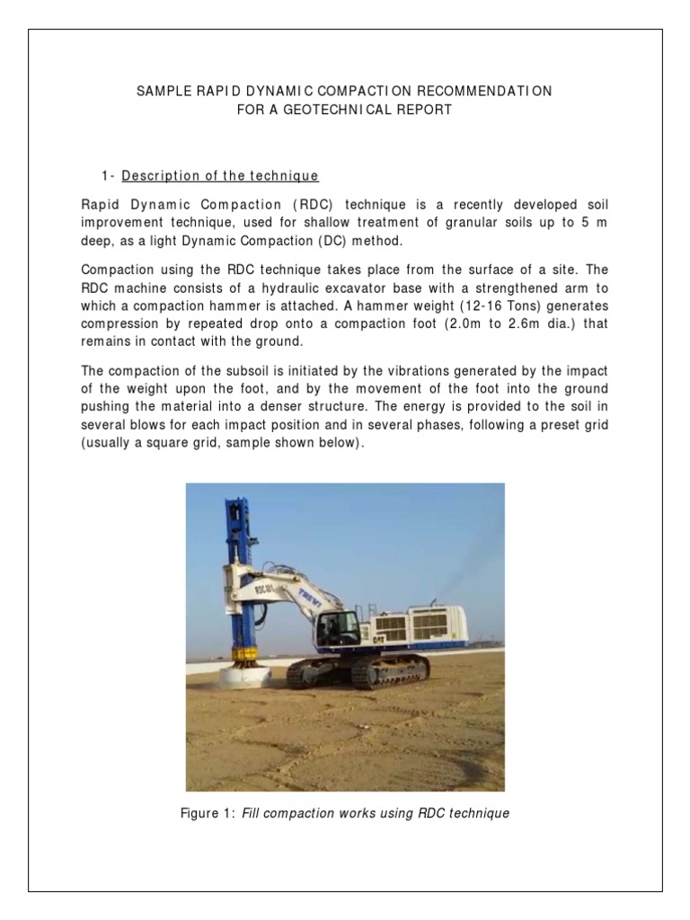 RDC Technique for Soil Improvement | PDF | Geotechnical Engineering ...