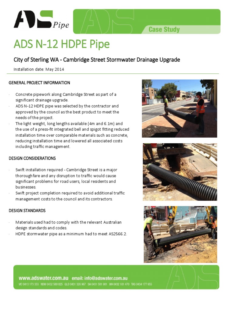 Cambridge Street Stormwater Upgrade | PDF