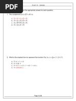 Exam II - Sample - Solution PDF