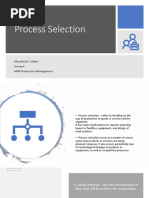 Process Selection