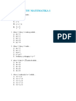 Pembahasan TIU Matematika 1