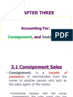 Accounting For Cosignment and Installement
