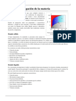 Estado de Agregación de La Materia PDF