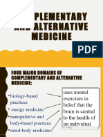 Complementary and Alternative Medicine - Lecture