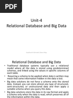 Unit-4 Relational Database and Big Data