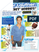 "My Secret Hobbies!": Taylor Lautner