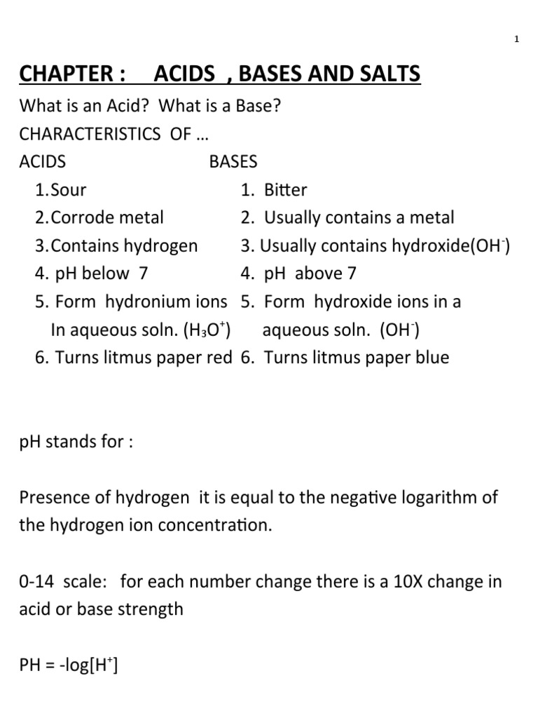Acids, Bases, and pH Fundamentals | PDF | Acid | Titration