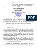 The Analysis of Evolution and Financing Policies of The Budget Deficit in Romania, in The Period 2007 - 2012