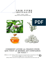 Comment Avoir La Chance Pour Que Tout Le Monde Ait Confiance en Vous ? Savoir Vivre Spiritualité PDF