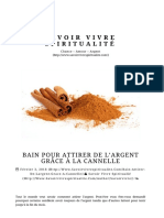 BAIN POUR ATTIRER DE L'ARGENT GRÂCE À LA CANNELLE Savoir Vivre Spiritualité PDF