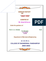 Seminar Report ON: "Heat Pipe "