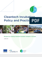 Cleantech Incubation Practice and Practice Handbook. June 2014 PDF