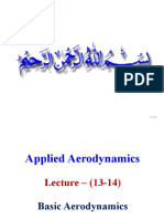 Lecture 13-14 - Basic Aerodynamics Wind Tunnels Measurement of Airspeed