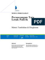 MODUL PERKULIAHAN Perancangan Tata Letak Pabrik