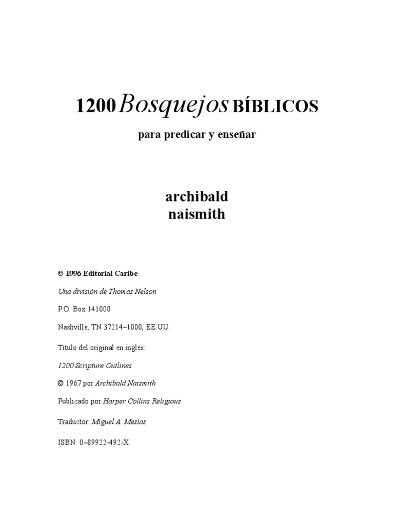 1200 Bosquejos BÍBLICOS PDF
