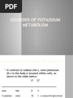 Disorder of Potassium Metabolism